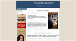 Desktop Screenshot of annuities-explained.com