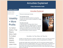Tablet Screenshot of annuities-explained.com